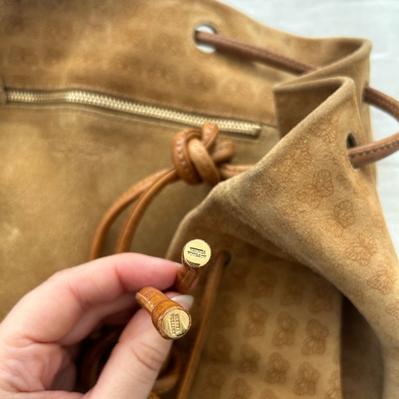 Vintage rare bottega veneta butterfly print suede tote - Picture 5 of 7